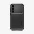ACS05613 - Galaxy S23 Ultra Case Rugged Armor in matte black showing the back
